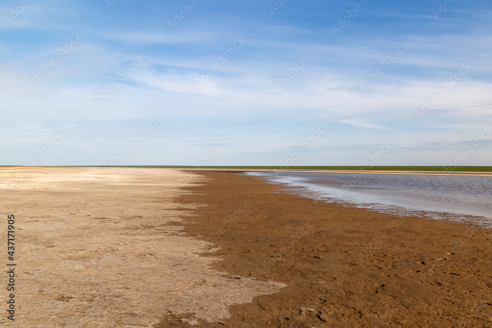 Lake Manych (Manych-Gudilo) on a spring evening Lake Manych (Manych-Gudilo) on a spring evening
