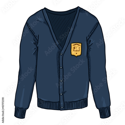 Vector Cartoon School Uniform Illustration.
