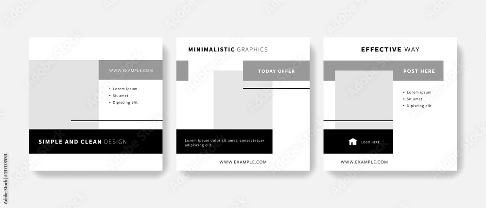 Elegant clean editable social media layouts with minimalistic design, web template with place for photos, trendy graphics for business and model art, line, connection, simple, minimalism Elegant clean editable social media layouts with minimalistic design, web template with place for photos, trendy graphics for business and model art, line, connection, simple, minimalism