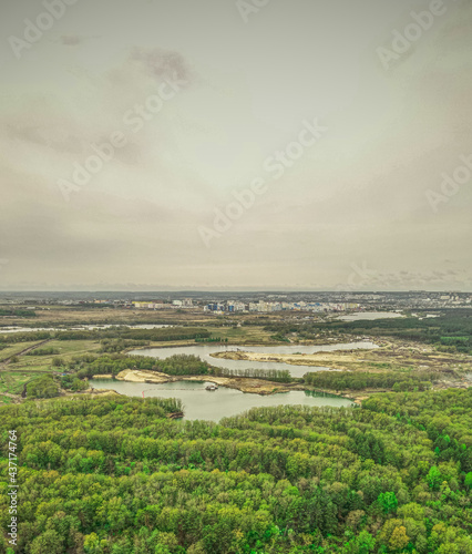 wildlife landscape in a forest area aerial photos © Иван Сомов