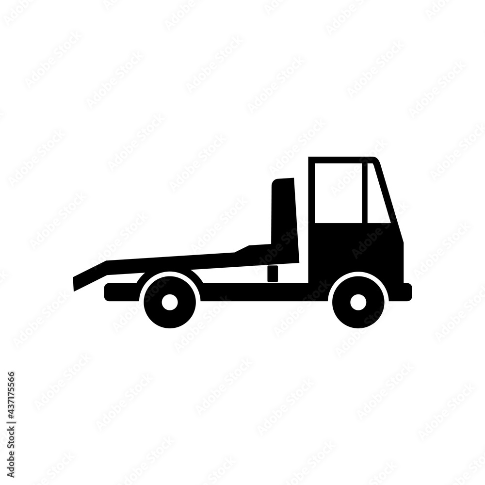 Tow truck icon isolated on white background