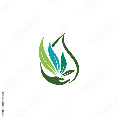 Creative Cannabis Leaf And Hemp Oil Vector Logo Icon template for CBD Cannabidiol Cannabis Hemp Marijuana Medical Pharmaceutical Industry And Bussiness Company