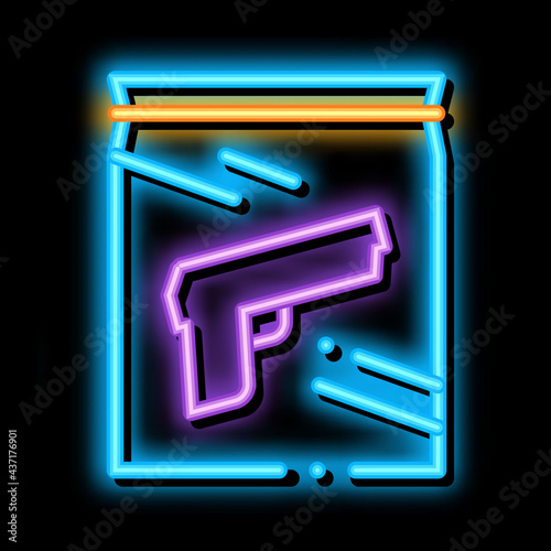 Court Gavel Law And Judgement neon light sign vector. Glowing bright icon sign. transparent symbol illustration