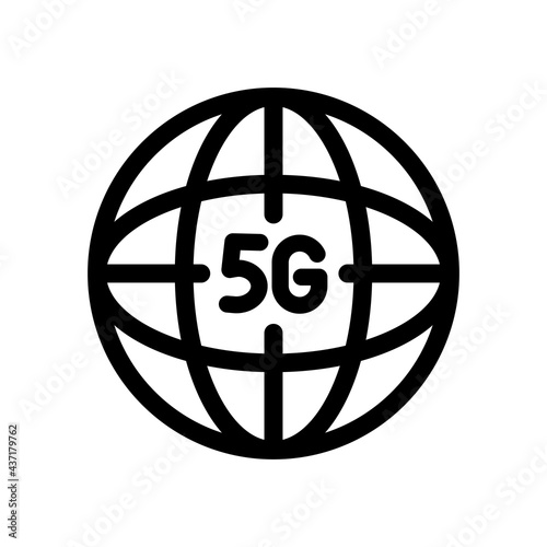 5g line vector icon