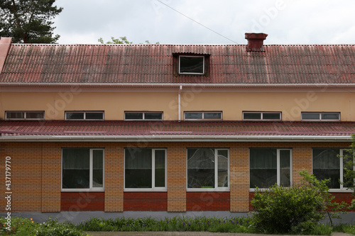 The building with large windows photo