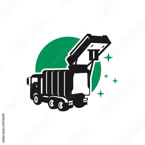 garbage car transport logo