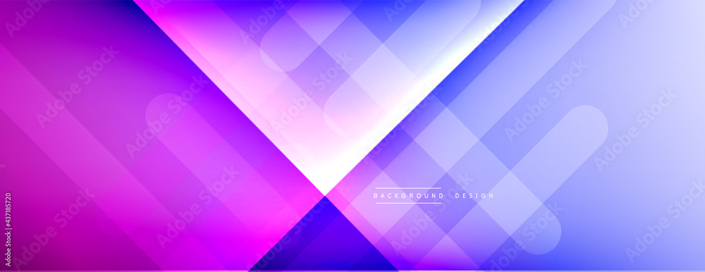 Obraz premium Dynamic lines abstract background. 3D shadow effects and fluid gradients. Modern overlapping forms
