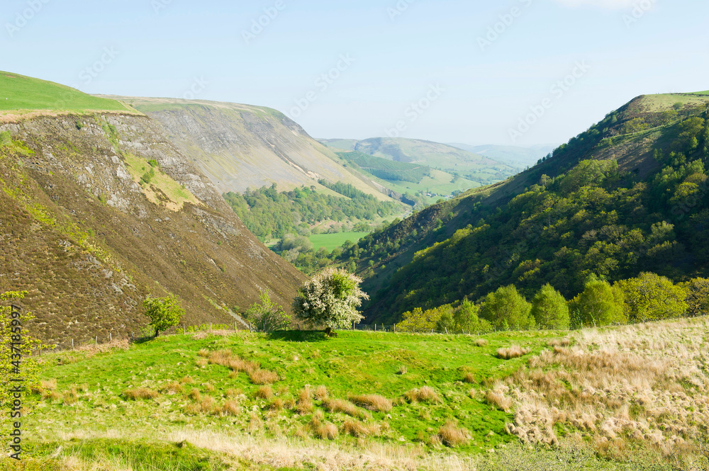 Mountains, hills and valleys, Ceredigion, Mid Wales