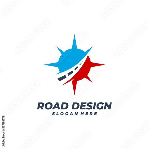 Free Download Compass Road logo vector template, Creative Road logo design concepts - GFXLoad