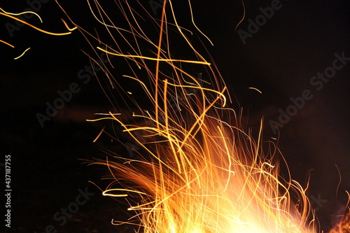 sparks from the fire