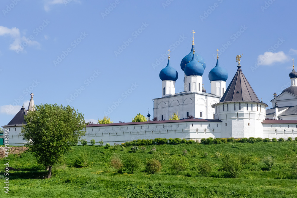 Russian Orthodox monastery and temple in the Russian city of Serpukhov. Sights of Russia and tourism.