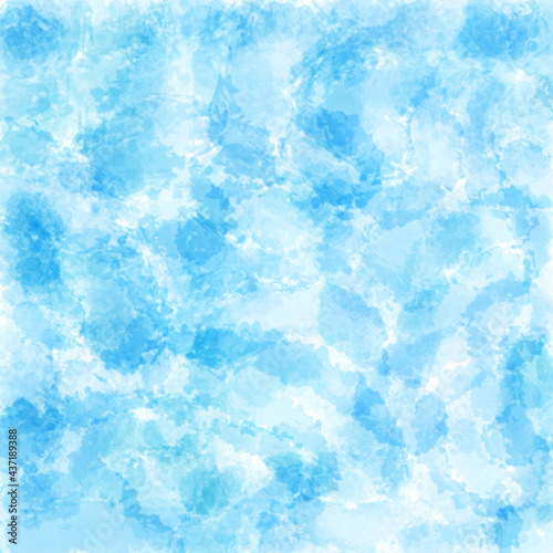 Abstract watercolor blue background, hand-painted textures with paint, circles, spots, splashes, stripes, strokes.