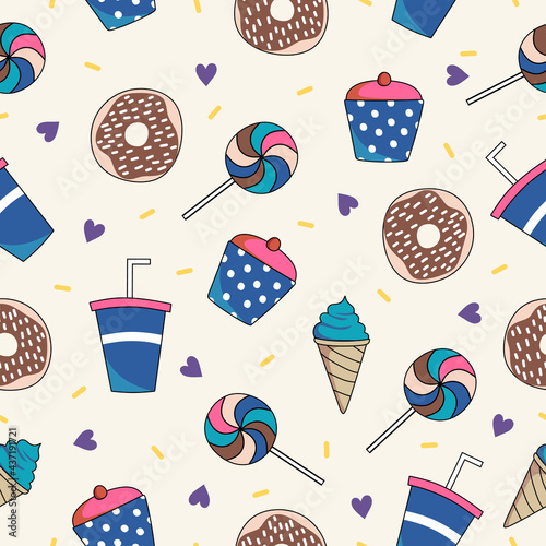 Seamless pattern background...