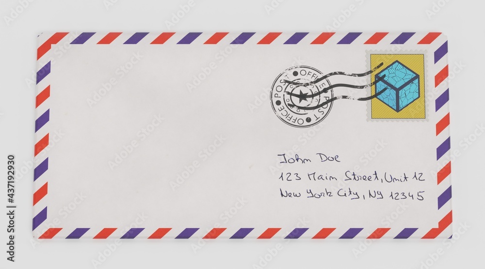 Realistic 3D Render of Paper Envelope Realistic 3D Render of Paper Envelope