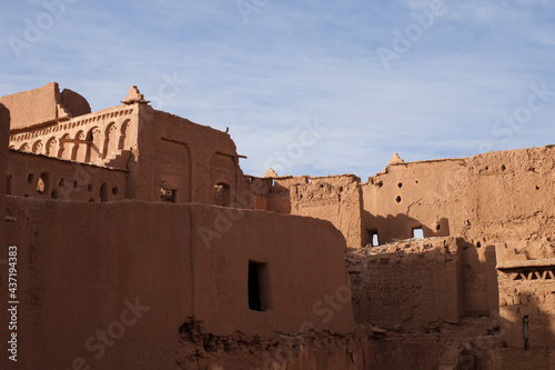 magnificent adobe walls of the old Taourirt Kasbah
