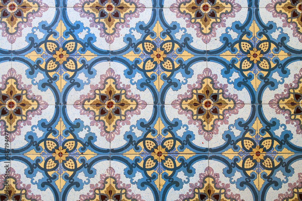 Samples of the famous Metlakh tiles, popular more than a hundred years ago
