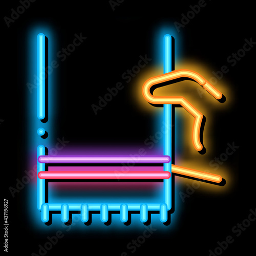 Hand Hold Fabric Napkin neon light sign vector. Glowing bright icon Hand Hold Fabric Napkin sign. transparent symbol illustration