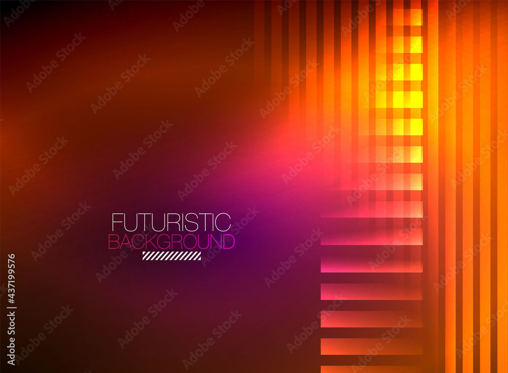 Bright neon color techno abstract background, shiny glowing neon lines in the dark background Bright neon color techno abstract background, shiny glowing neon lines in the dark background