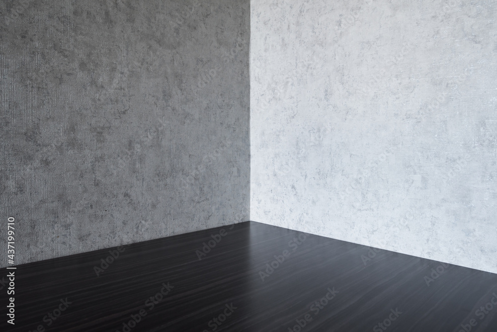 Perspective of empty black wooden table with white wall texture in background. Perspective of empty black wooden table with white wall texture in background.