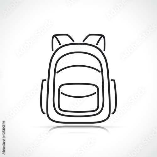 backpack or school bag icon