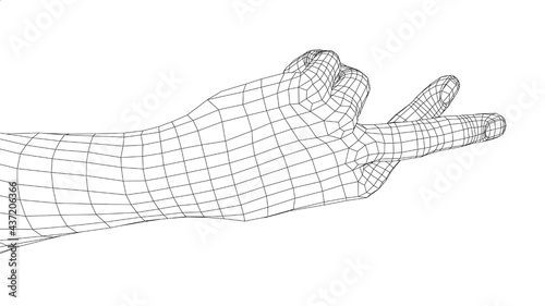 Fingers crossed. Vector