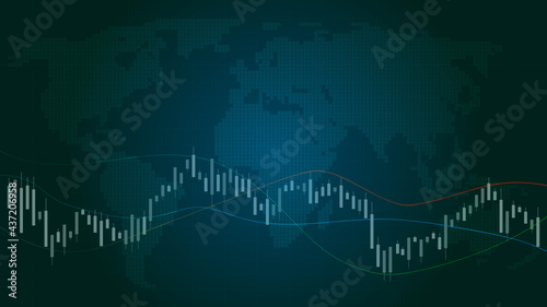 Exchange economy financial graph, bitcoin financial chart. Exchange. Etherium.