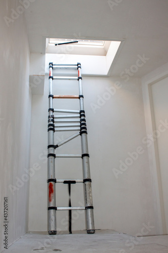 ladder to the wall