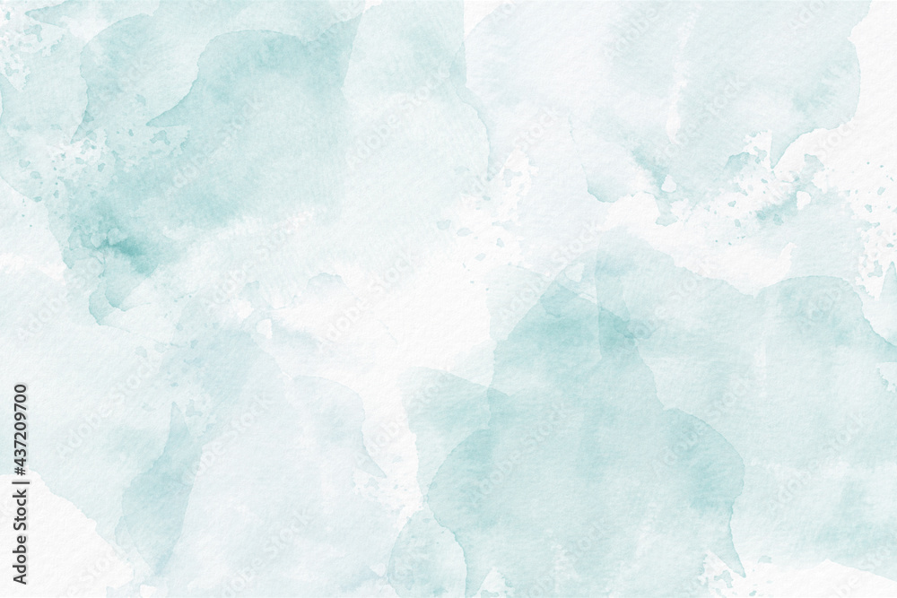 Obraz premium Soft blue watercolor abstract background