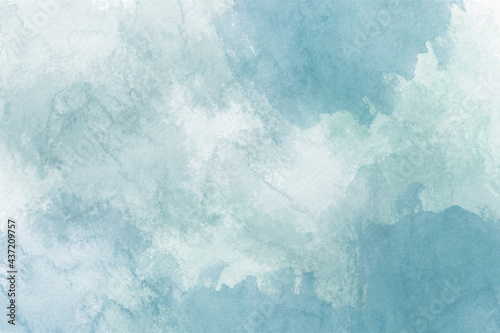 Soft blue watercolor abstract background