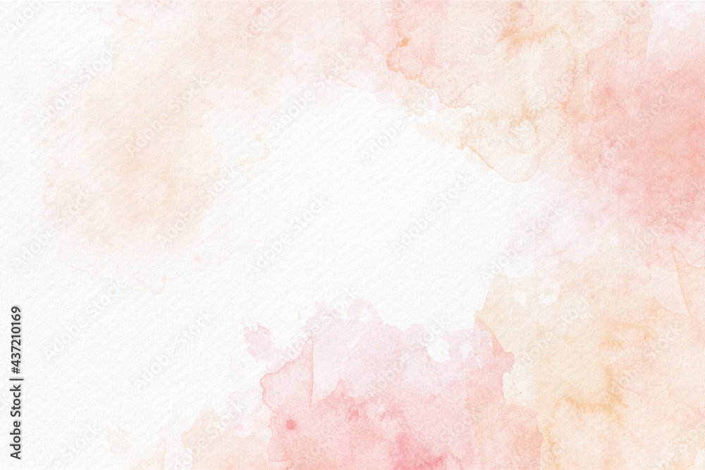 Soft pink watercolor abstract background