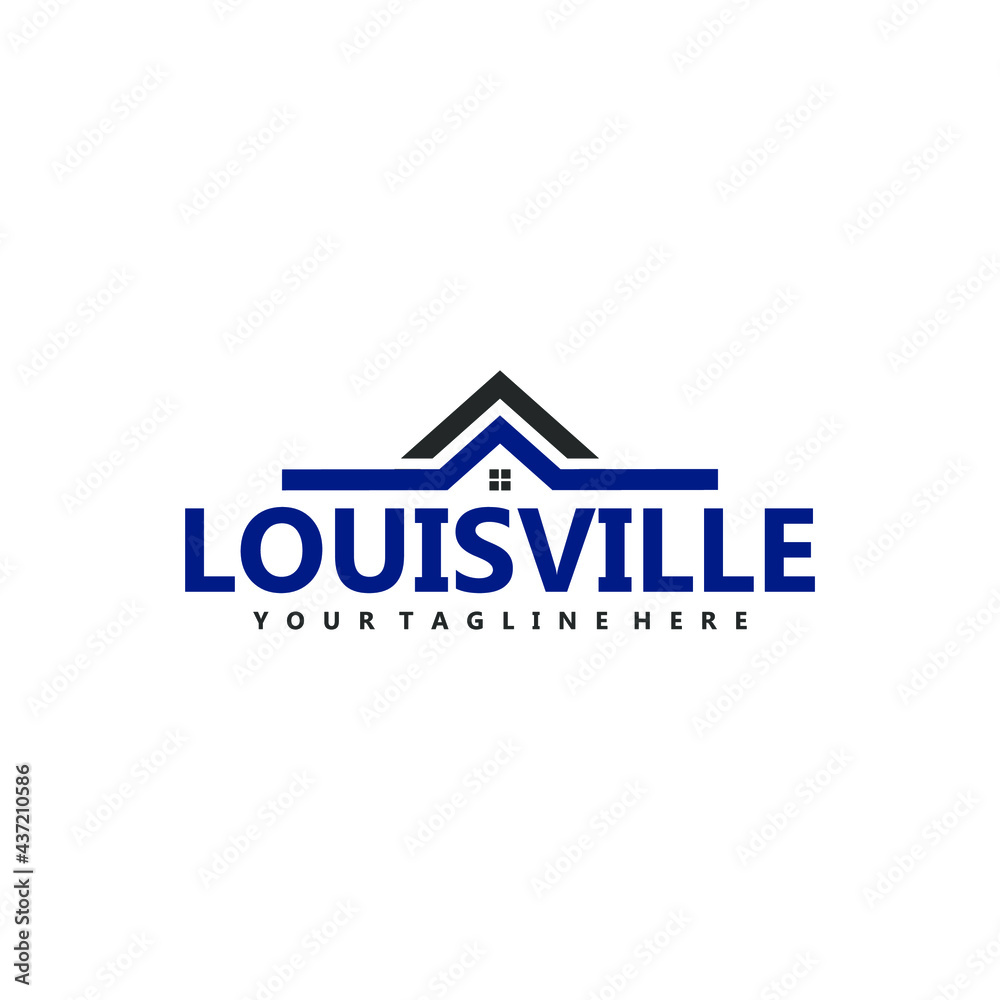 Louise Ville Home Property Real Estate Logo Louise Ville Home Property Real Estate Logo