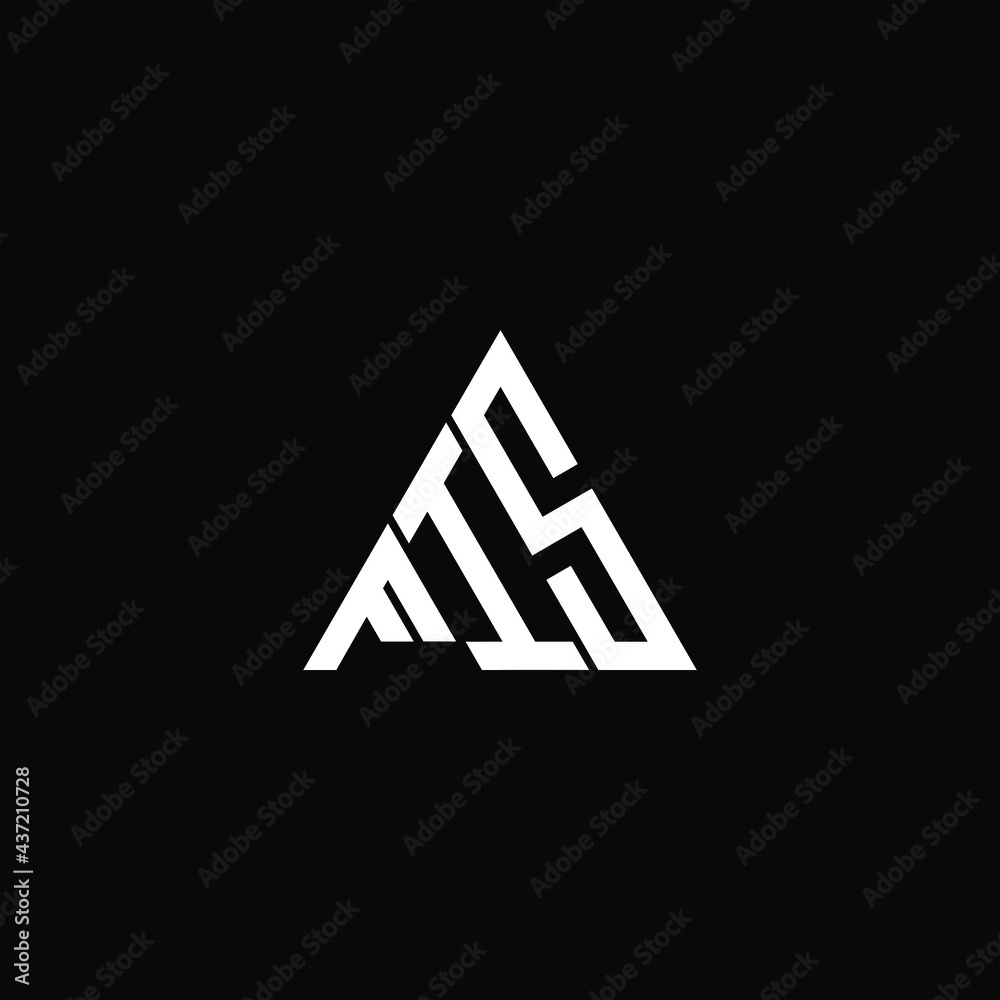 F I S letter logo abstract creative design. F I S unique design