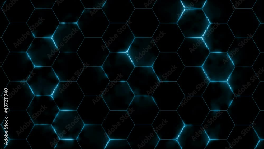 Abstract futuristic hexagon mesh with light effects. Can be used as a background for presentations, news, online media. Looped
Abstract futuristic hexagon mesh with light effects. Can be used as a background for presentations, news, online media. Looped