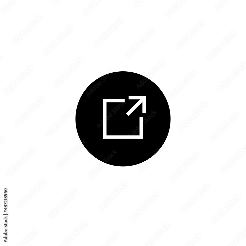 External link icon. Vector illustration for graphic design, Web, UI, app. External link icon. Vector illustration for graphic design, Web, UI, app.