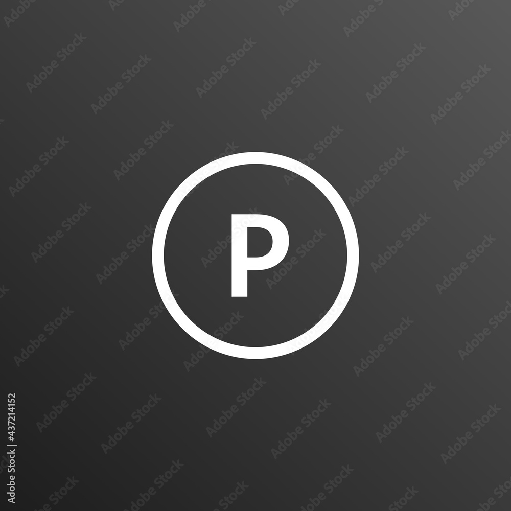 Parking icon. Vector illustration for graphic design, Web, UI, app. Parking icon. Vector illustration for graphic design, Web, UI, app.
