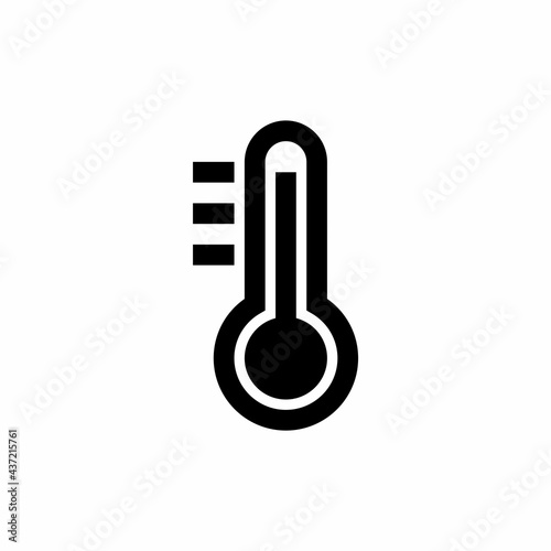 Thermometer icon with glyph style