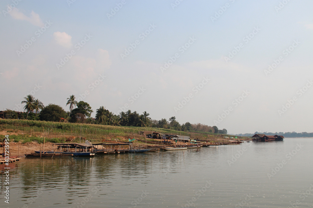 river mekong in laos 