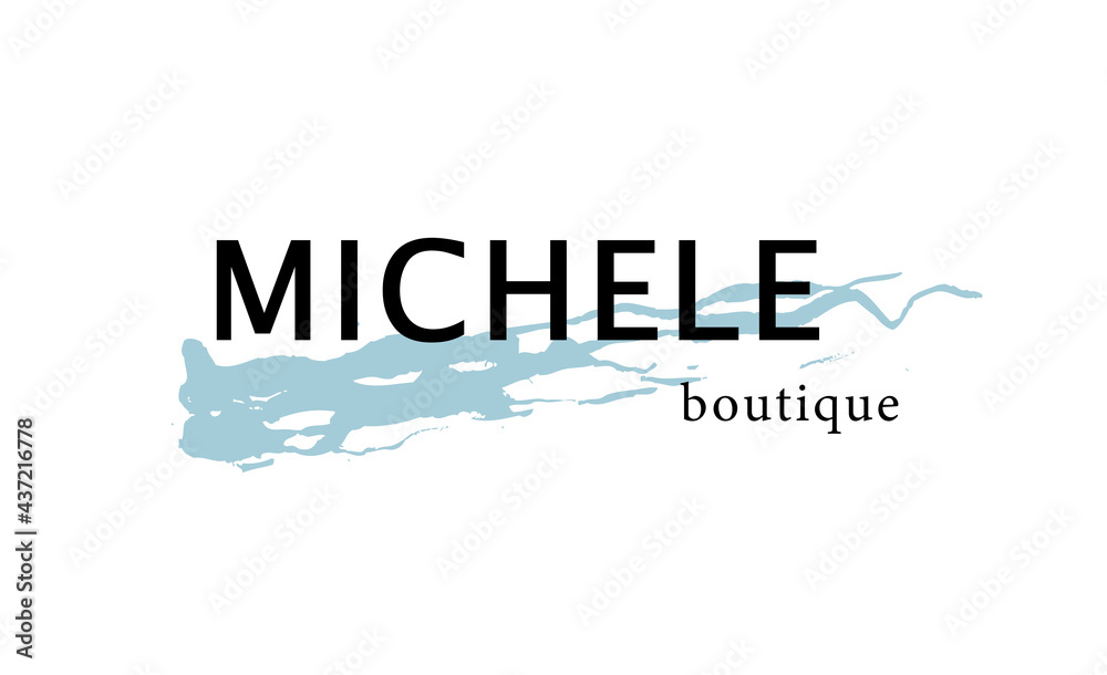 logo for a personal brand or business, for a boutique named Michelle