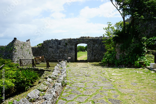 Nakagusuku Castle ruins. World heritage of Okinawa, Japan - 沖縄の世界遺産 中城城跡 photo