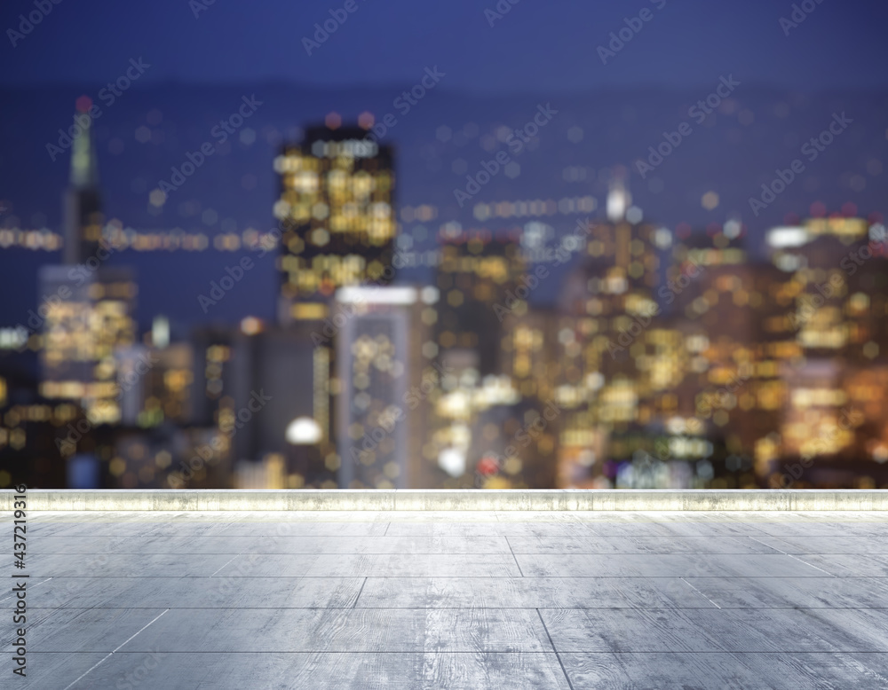 City Rooftop Background