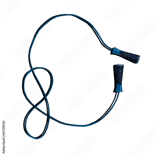 Vector illustration of a jump rope