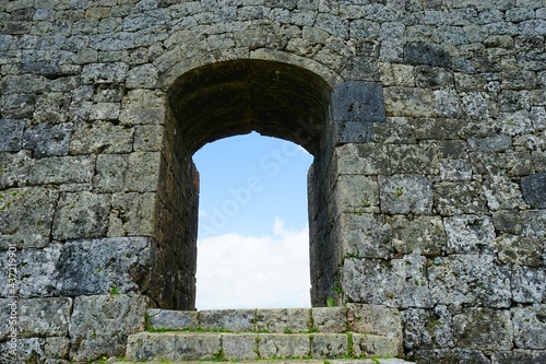 Nakagusuku Castle ruins. World heritage of Okinawa  Japan -                                   