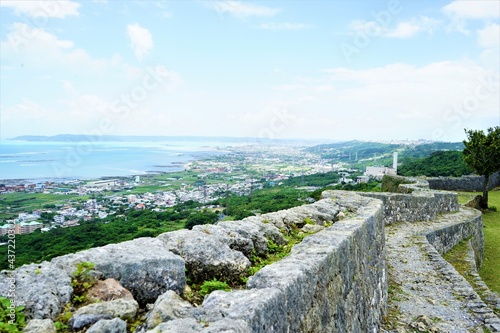 Wallpaper Mural Nakagusuku Castle ruins. World heritage of Okinawa, Japan - 沖縄の世界遺産 中城城跡 Torontodigital.ca