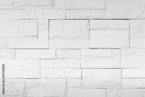 White granite building exterior wall tile pattern and background seamless