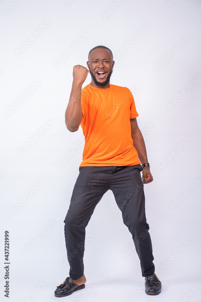young black man advertising concept, excited and happy young black man rejoices young black man advertising concept, excited and happy young black man rejoices