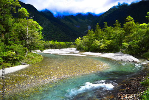 上高地の美しい清流