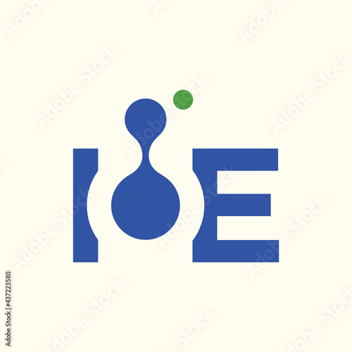 technology monogram IOE design logo photo