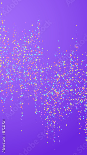 Festive splendid confetti. Celebration stars. Colo