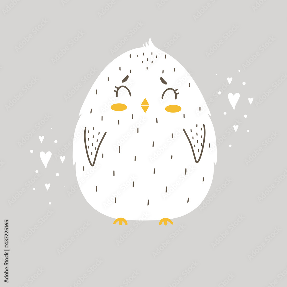 Cute scandinavian style chicken for kids design Cute scandinavian style chicken for kids design