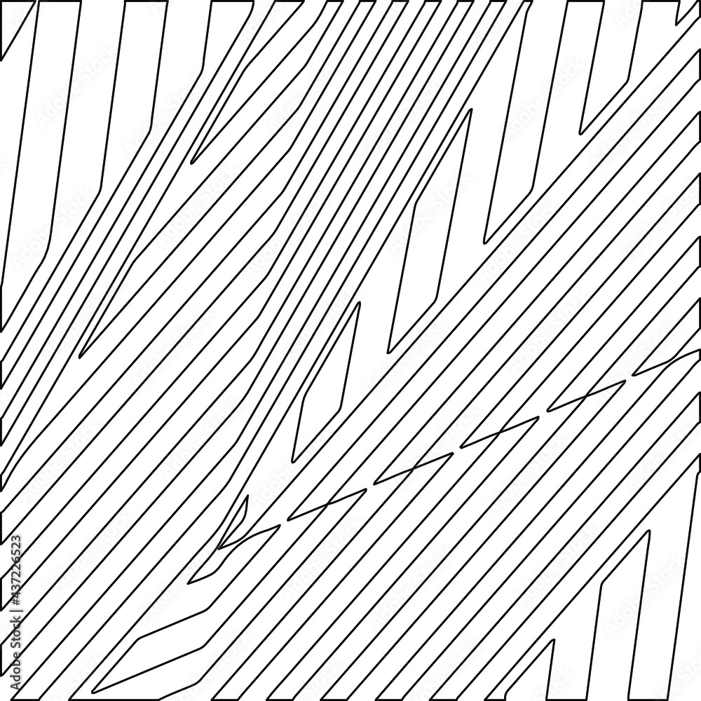 Obraz premium striped background. Geometric vector pattern with triangular elements. abstract ornament for wallpapers and backgrounds. Black and white colors. 